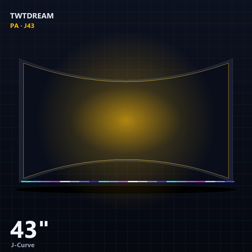 55-inch J-Type 1500R curved touch monitor with addressable RGB LED